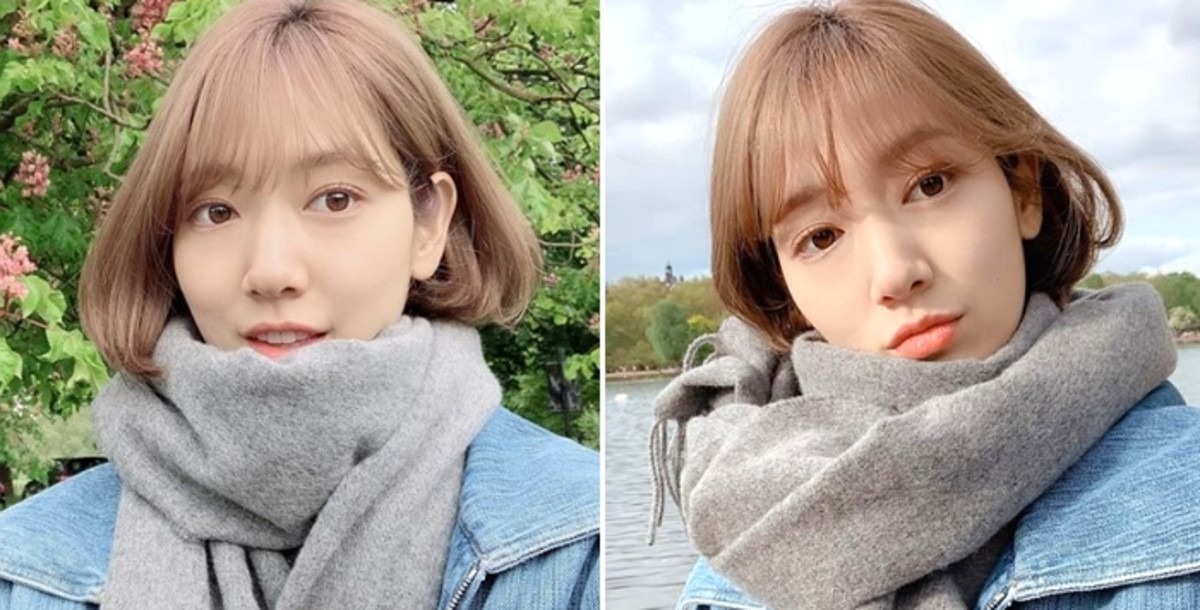 Park Shin-hye muestra su belleza pura transformándose en cabello corto antes de dar a luz