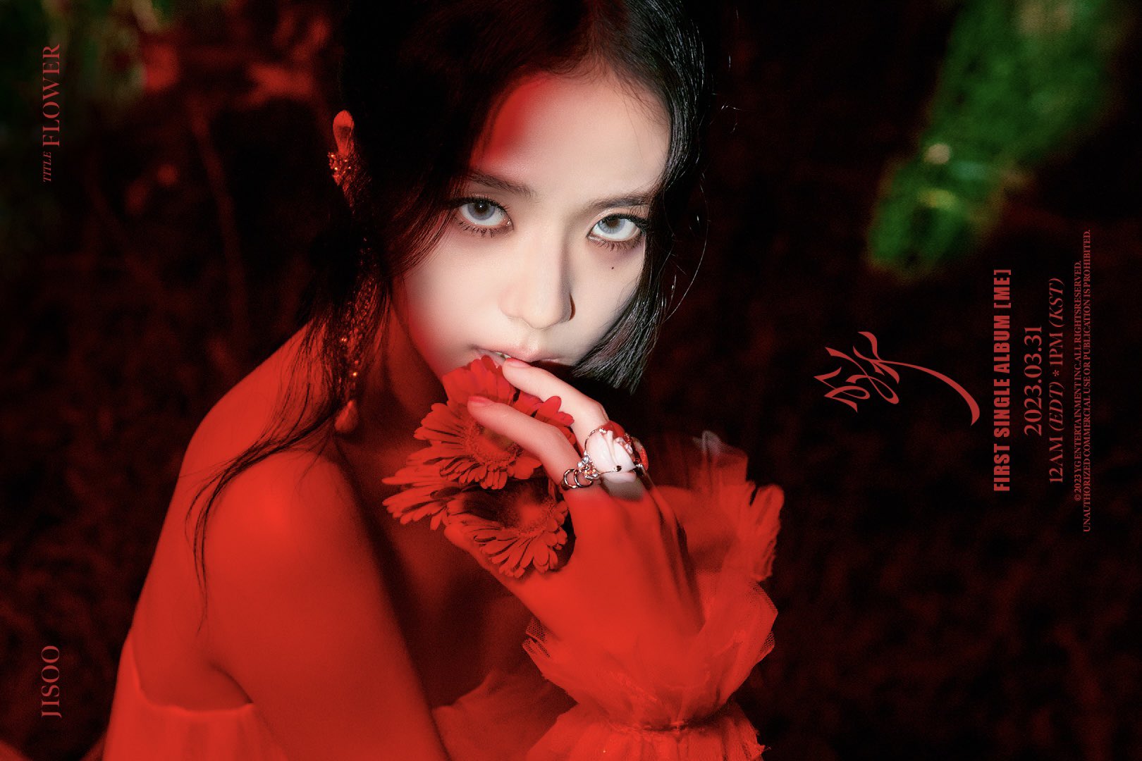 BLACKPINK Jisoo revela el tercer póster conceptual y cuenta regresiva 7 días para su debut en solitario